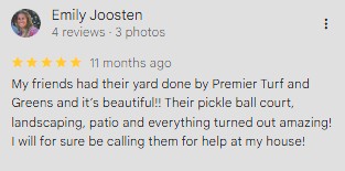 Pickle Ball Court Installation Wisconsin Testimonial